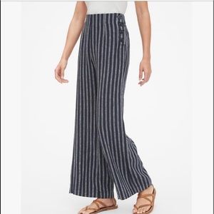 Gap linen stripe pants